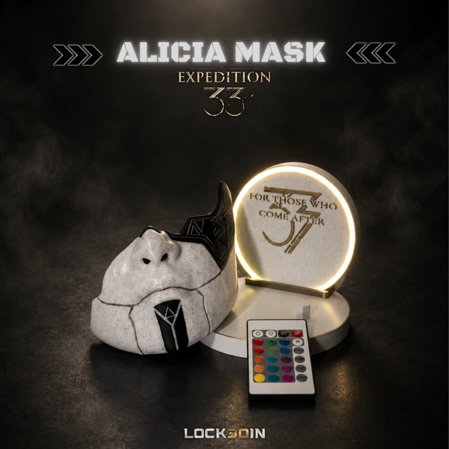 Alicia mask from Expedition 33 with marble finish