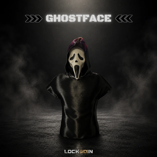 Ghostface bust, printed and painted